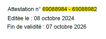 Numéro de certification IRCC sur attestation TEF Canada